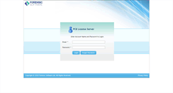 Desktop Screenshot of licenses.forensicsoftware.co.uk